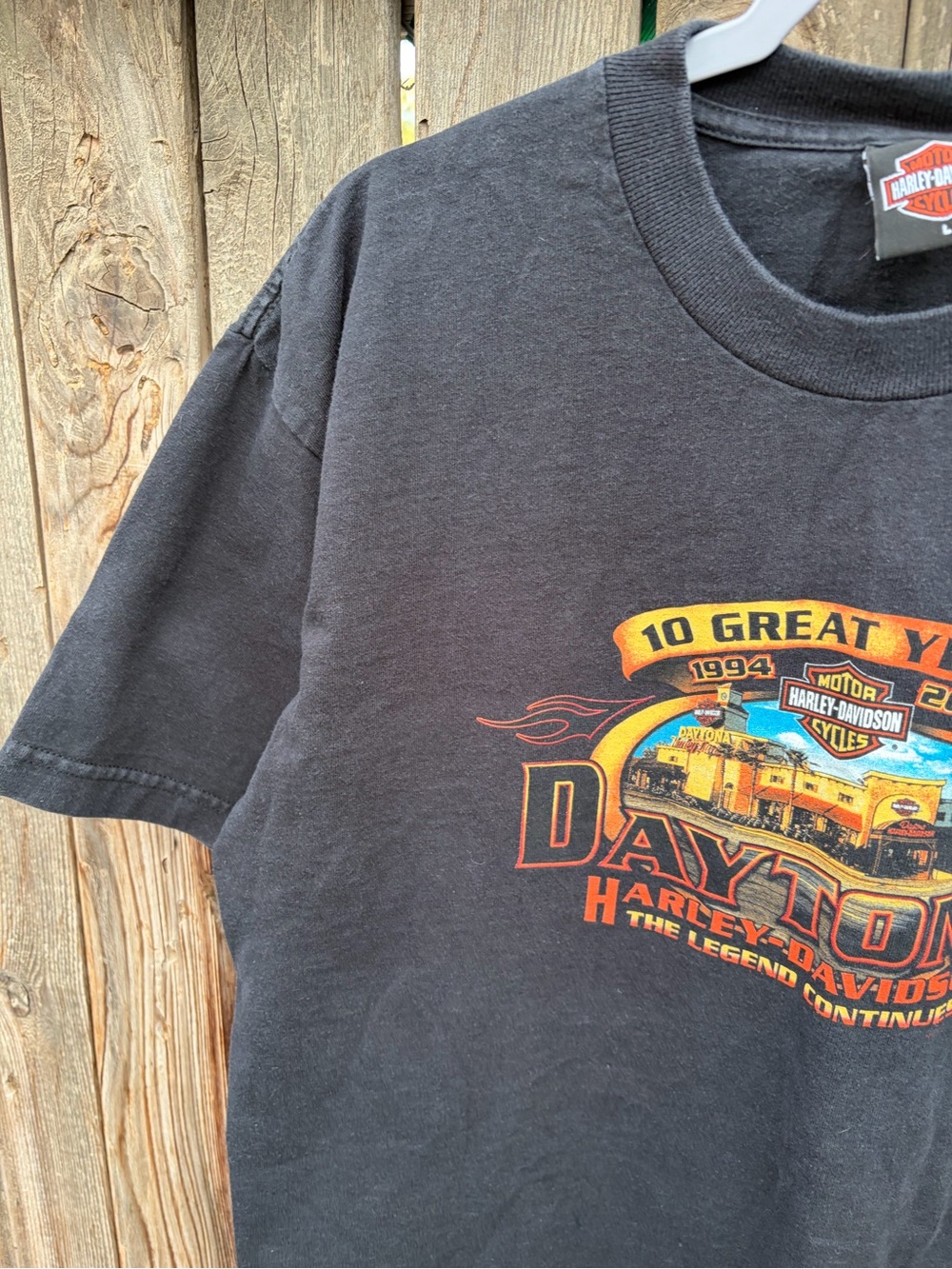 Harley-Davidson Black Daytona Graphic Short Sleeve Tee men’s Size L - Picture 6 of 14
